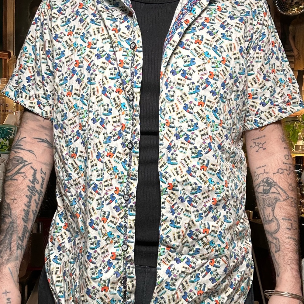 Robert Graham Multicolor Patterned Button Down Sh… - image 1